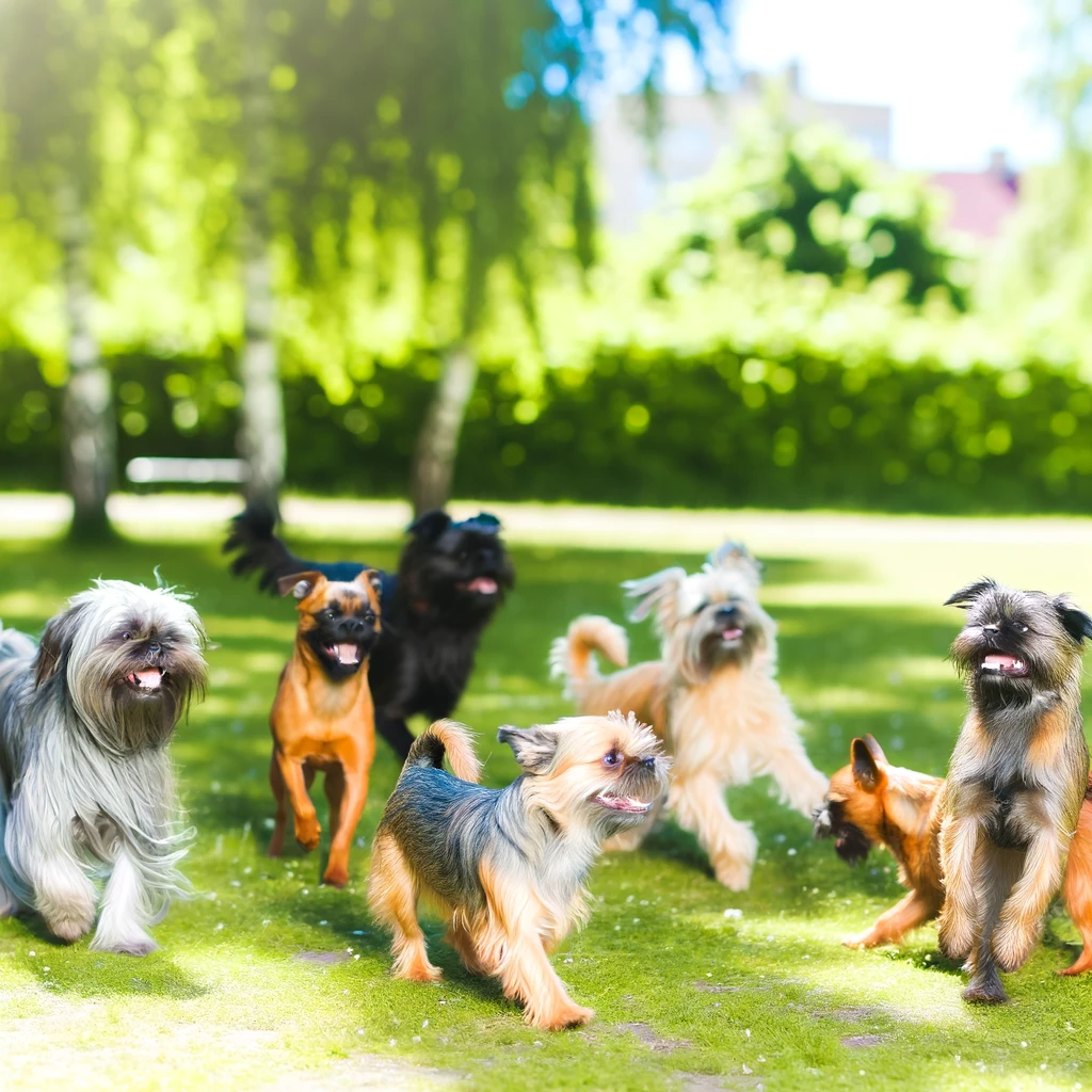 Many brussels griffons