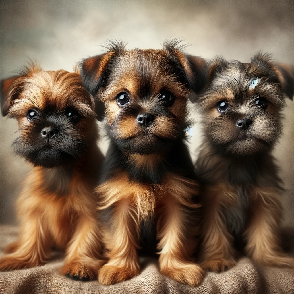 Well behaved griffon puppies